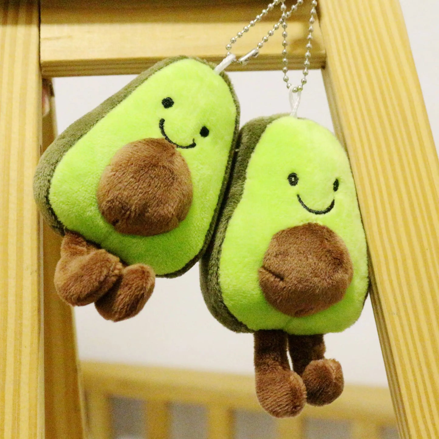 Stuffed Mini Toy Avocado Doll Keychain Cute Plush Schoolbag Pendant Car Key Children Gift Girl Claw Machine Doll