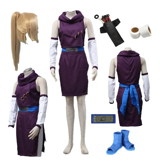 Anime cosplay Yamanaka Ino Cosplay Costume Purple skirt comic cosplay Halloween