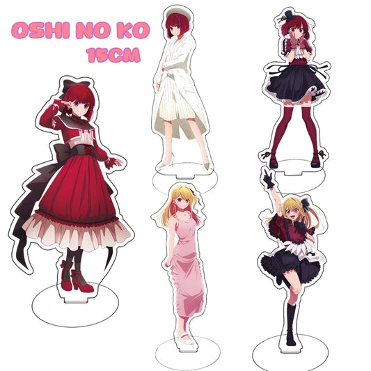Anime Figure Oshi No Ko 2 Acrylic Stand Gorou Akuamarin Hoshino Ai Rubii Sarina Standing Model Plate Desk Display Ornament