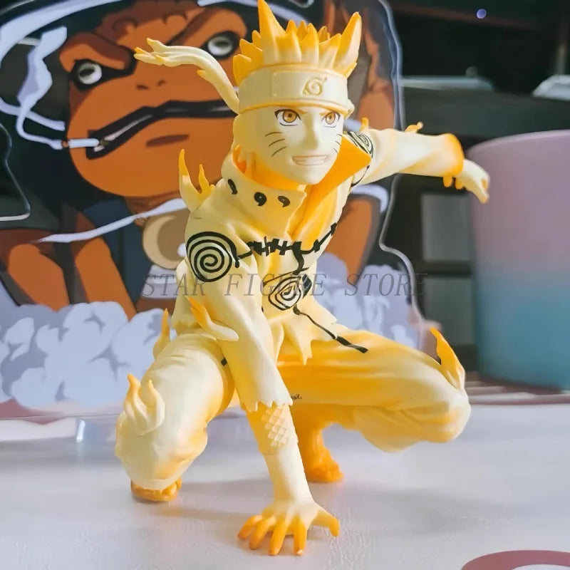 NARUTO Shippuden Figures Uzumaki Naruto Kurama Action Figure Courageous Strength That Binds Collection Model Toys Car Ornaments