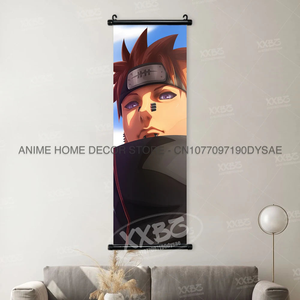Naruto Posters Senjyuu Hashiram Hanging Painting Tobirama Wall Art Sarutobi Hiruzen Anime Scrolls Picture Namikaze Minato Decor