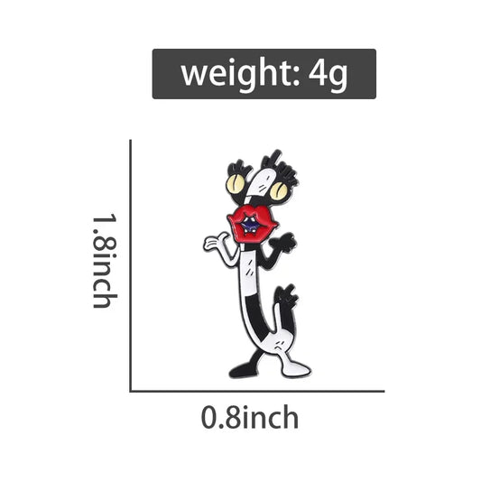 Cartoon Anime Characters Enamel Pins Custom Brooches Lapel Badges Animal Jewelry Gift for Kids Friends