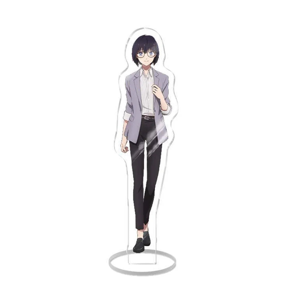 15CM Cartoon Anime Figure The Ice Guy and His Cool Female Colleague  Acrylic Stand Model Plate Desktop Office Home Collection