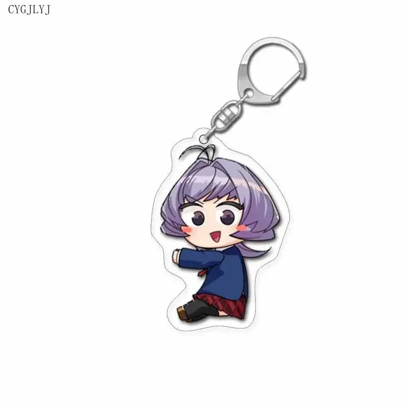 Cute Anime Keychain Komi San Wa Komyushou Desu Women Komi Shoko Tadano Hitohito Key Chain Man Acrylic Accesories Kawaii Chaveio