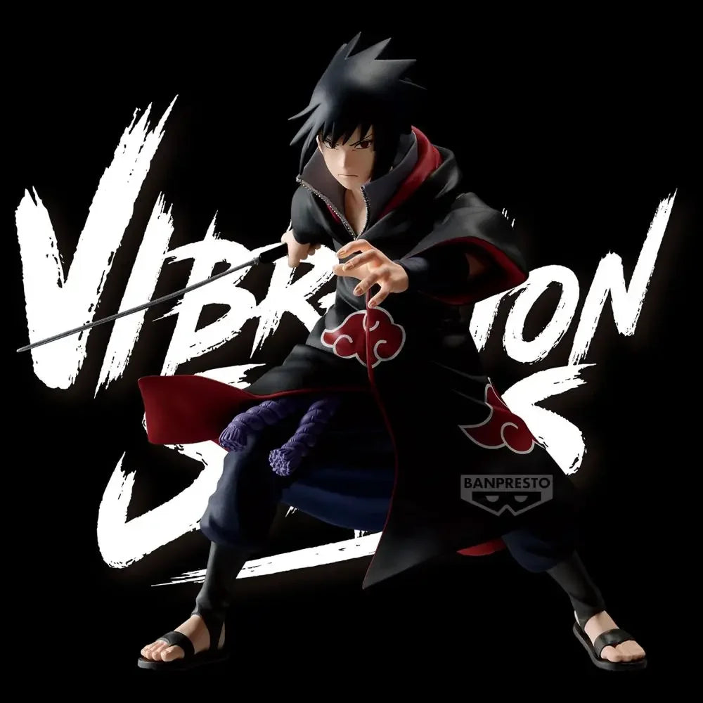 In Stock Original BANDAI Banpresto NARUTO VIBRATION STARS Uchiha Sasuke Akatsuki PVC Anime Figure Action Figures Model Toys