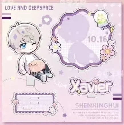 New Game Love and Deepspace Cute Anime Figure Xavier Zayne Rafayel ralayo Sylus Q Version Model Plate Desk Decor Fans Gift